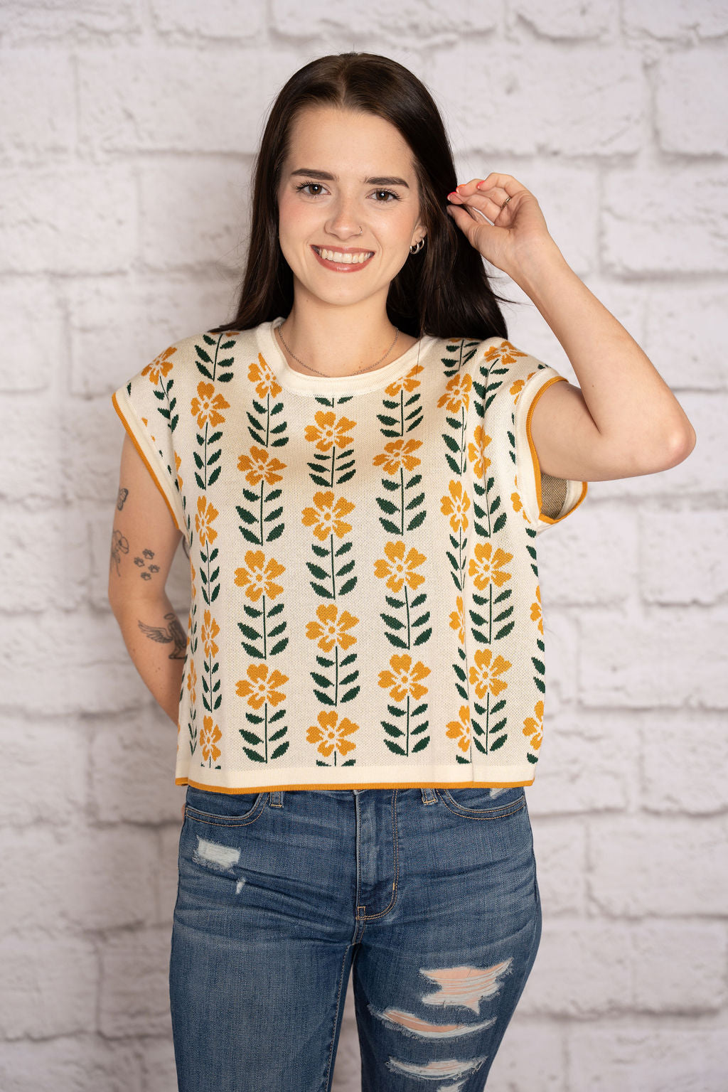 Vintage Floral Top