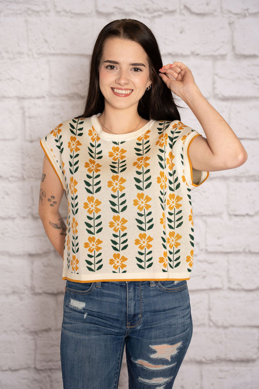 Vintage Floral Top