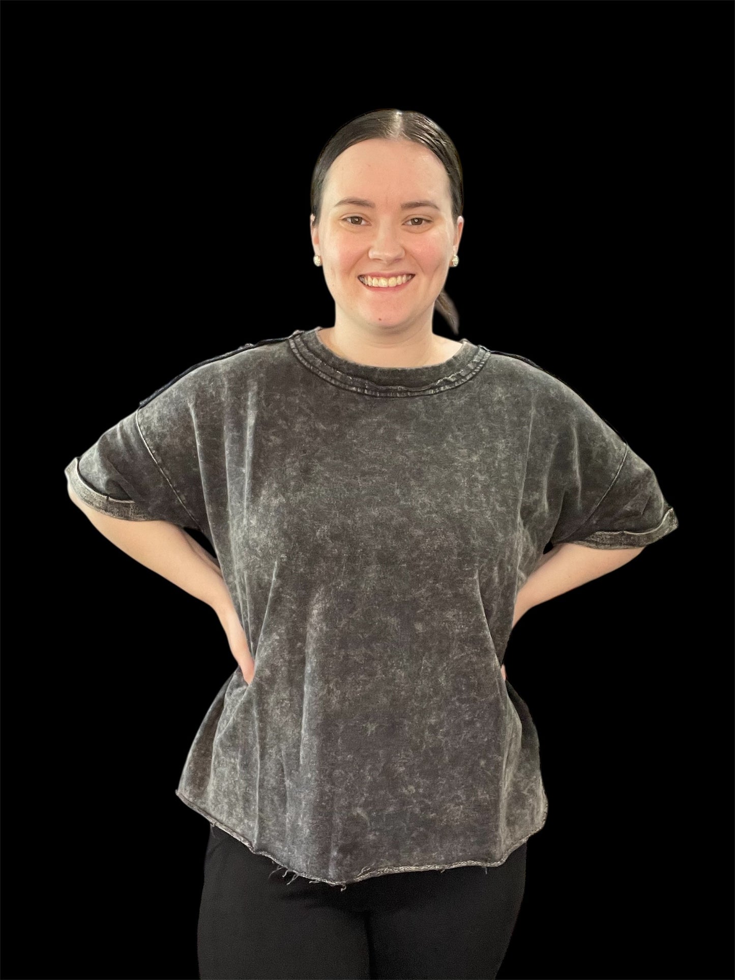 PLUS Acid Wash Tee
