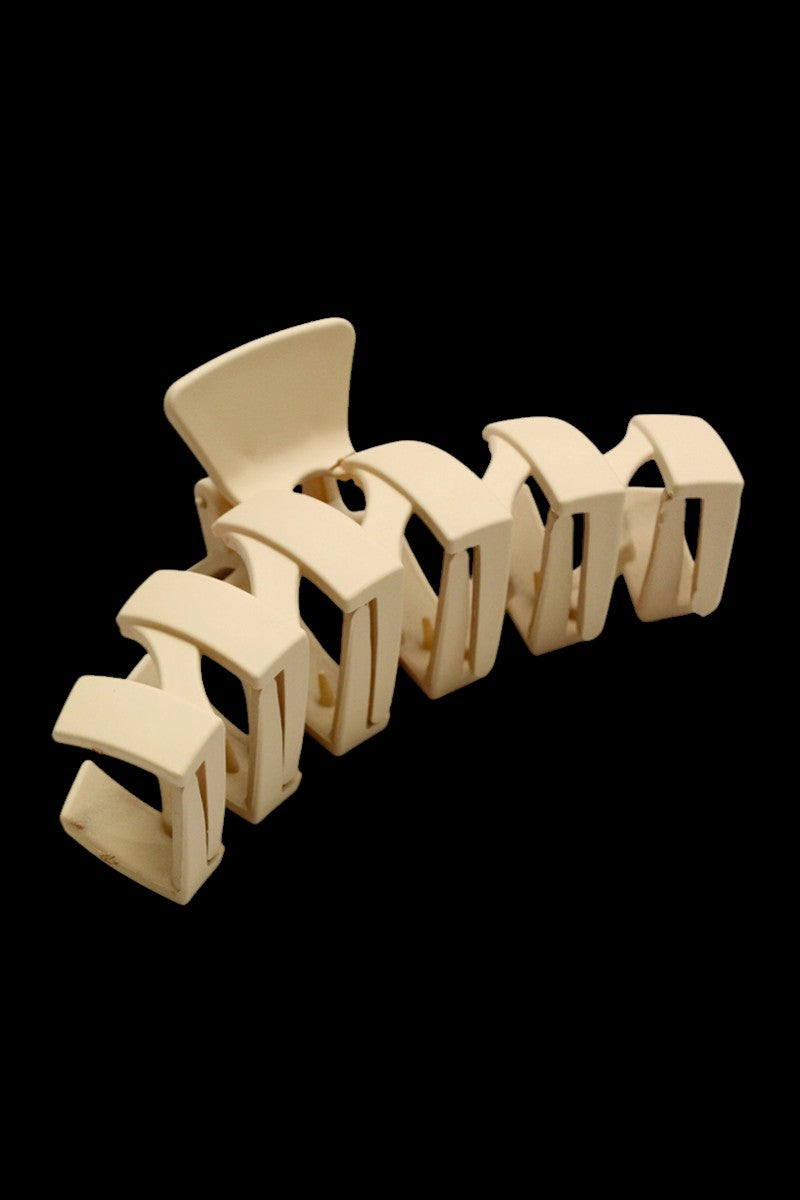 Beige Claw Clip