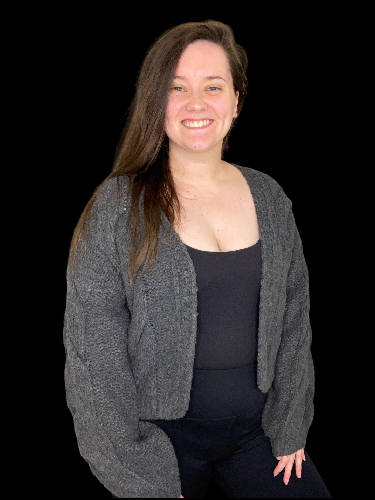 Cable Knit Cardigan Sweater