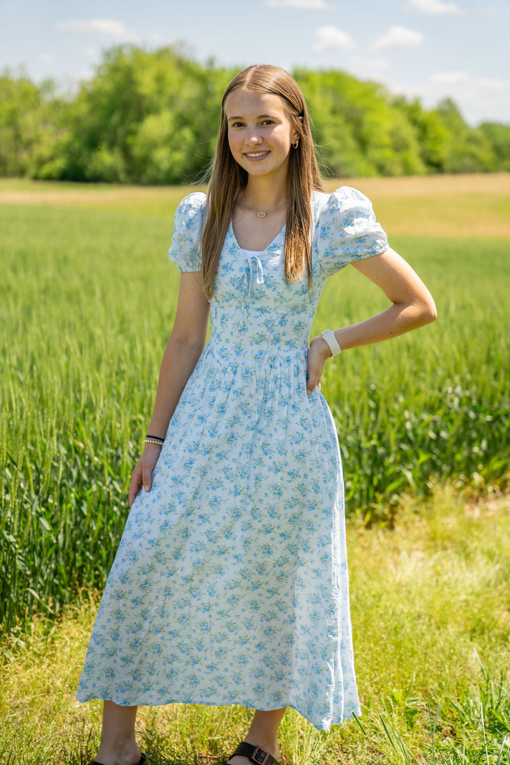 Blue Belle Dress - Midi