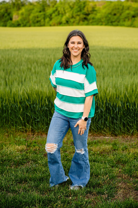 Kate Stripe Top - PLUS