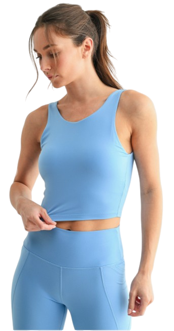 Denim Drift Scoop Tank