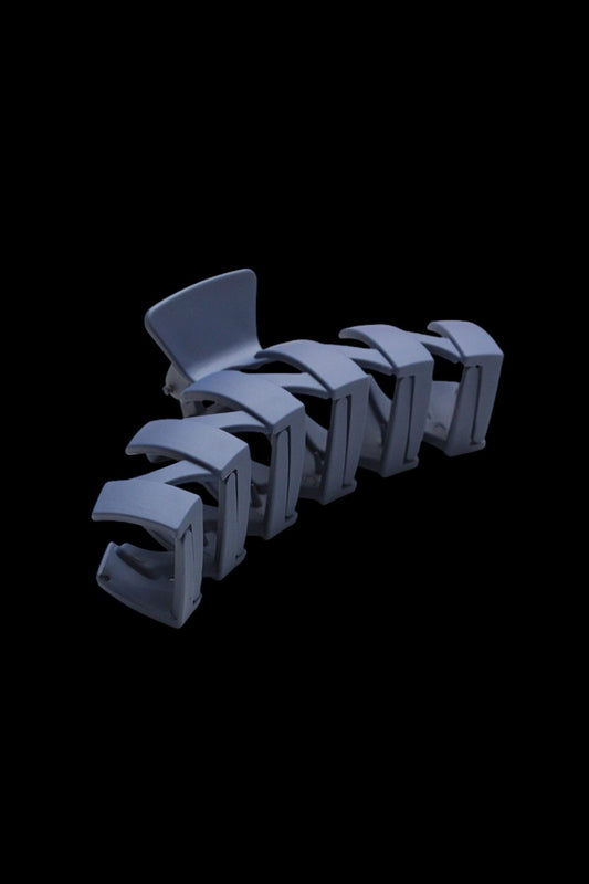 Navy Claw Clip
