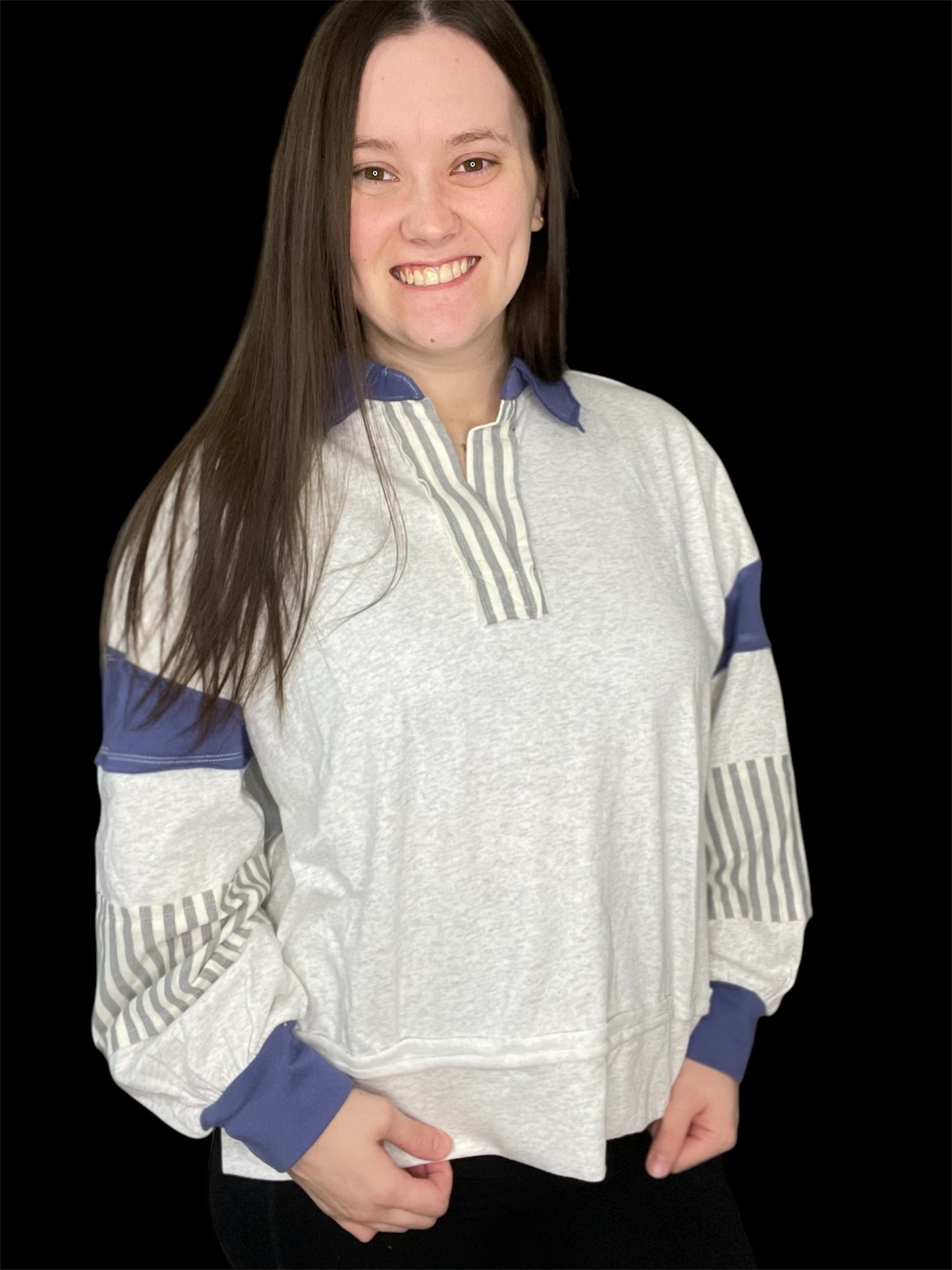 Stripe Block Pullover